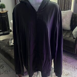 Jersey lounge zip up hoodie